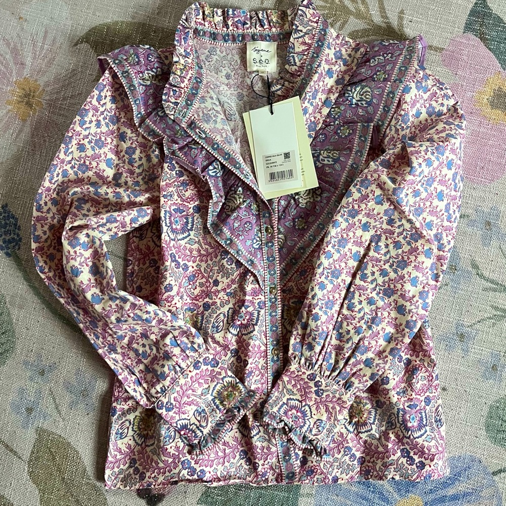 Sezane x Sea Gala Shirt - TAGS HAVE BEEN REMOVED - Still in brand new condition